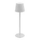 LED bordlampe, FELINE, Securit, inkl. magnetisk ladekabel, metal, hvid, (1 stk.)