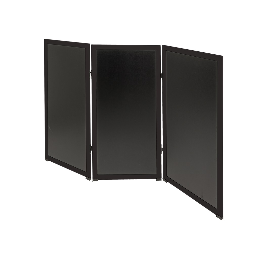 Multiboard modul-system / afskærmning til kridtmarkere (uden fod), Securit, 114,5x60 cm, PP/metal, sort (1. stk.)