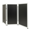 Multiboard modul-system / afskærmning til kridtmarkere (uden fod), Securit, 114,5x60 cm, PP/metal, hvid (1. stk.)