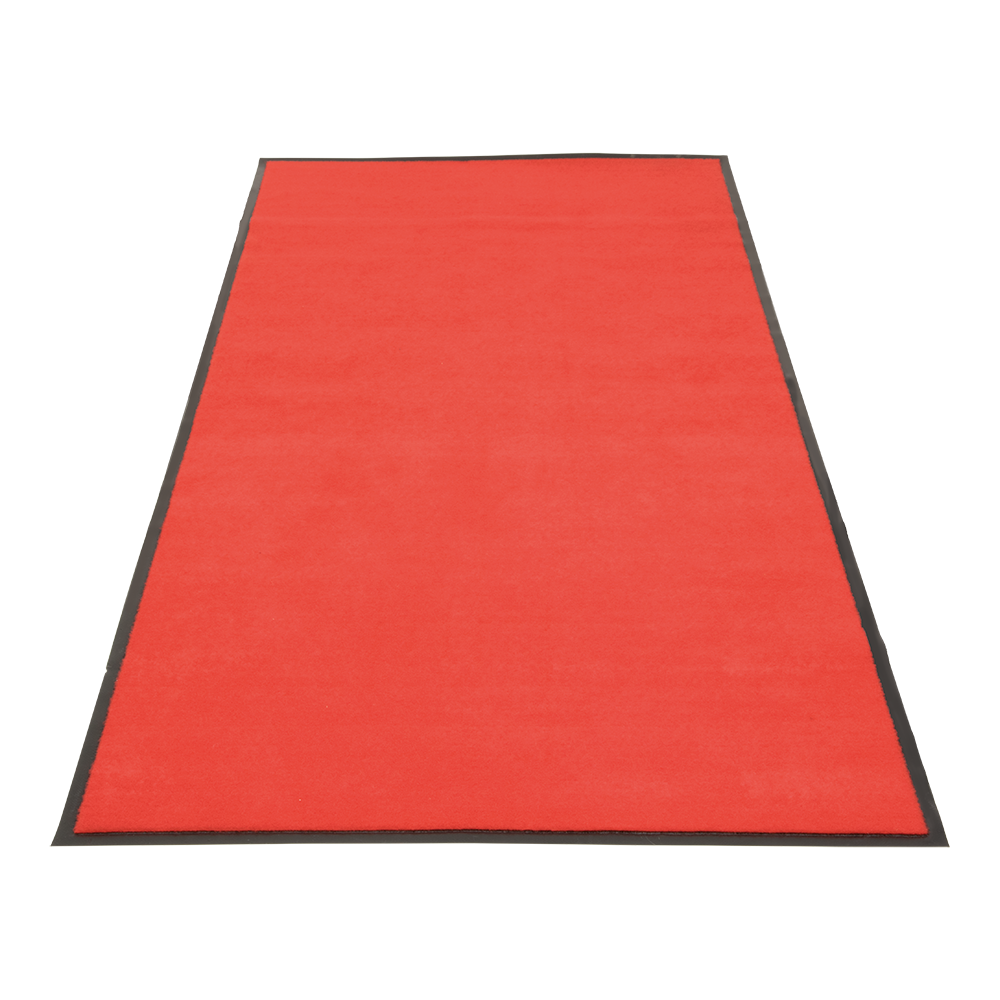 [15220] Skridhæmmende tæppe/måtte, Securit, 200x90 cm, nylon/gummi, rødt, (1 stk.)