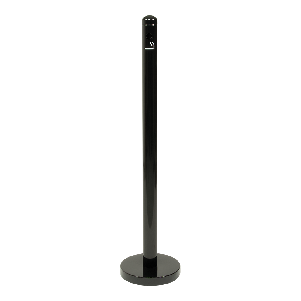 Askestander stolpe (uden fod), Securit, Smoker Pole, 100xØ6 cm, rustfrit stål, sort, (1 stk.)