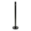 Askestander stolpe (uden fod), Securit, Smoker Pole, 100xØ6 cm, rustfrit stål, sort, (1 stk.)