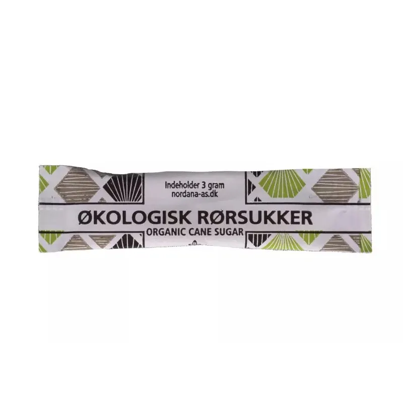 [10571] Rørsukker, i sticks, displayboks, 350x3g, økologisk, (350 stk.)