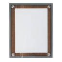 Informationsdisplay, A4, valnød, Securit CLASS STAR, (1 stk.)