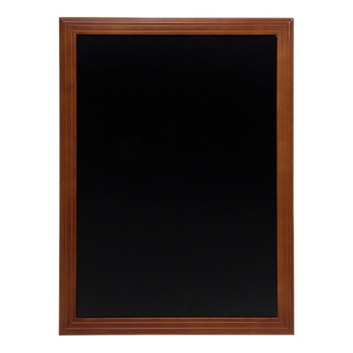 Vægskilt til kridtmarkere i ramme, Securit, 76,3x56,5 cm, gummitræ/PP, mørkebrun/sort, (1 stk.)