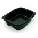 Mikrobakke, 900ml, 19x15,5x5,2cm, Bistro, sort, PP, tilhørende 10556, (300 stk.)