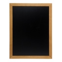 Vægskilt til kridtmarkere i ramme, Securit, 87x67 cm, gummitræ/PP, teakfarvet/sort, (1 stk.)