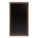 Vægskilt til kridtmarkere i ramme, Securit, 100x56 cm, gummitræ/PP, mørkebrun/sort, (1 stk.)