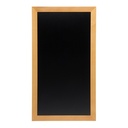 Vægskilt til kridtmarkere i ramme, Securit, 100x56 cm, gummitræ/PP, teakfarvet/sort, (1 stk.)