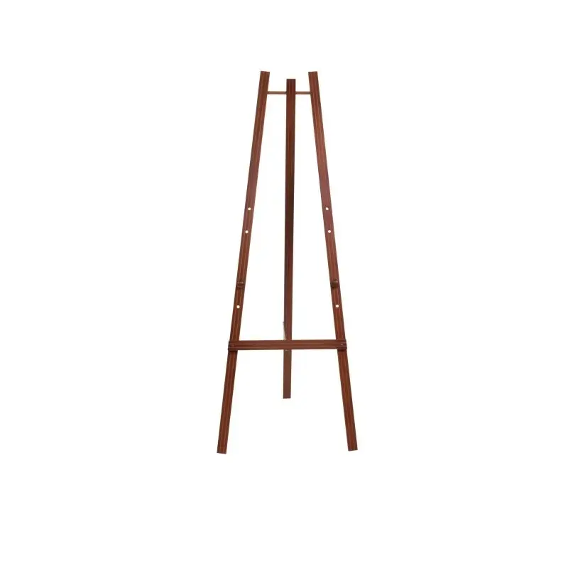 [15253] Staffeli til kridtmarker, vægskilte (40+ cm) med fire justerbare positioner, Securit, 165x60x63 cm, fyrretræ, mahogni, (1 stk.)