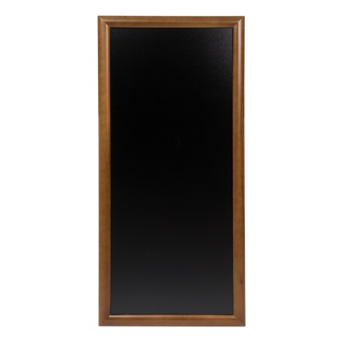 [15257] Vægskilt til kridtmarkere i ramme, Securit, 120x56 cm, gummitræ/PP, mørkebrun/sort, (1 stk.)