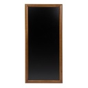 Vægskilt til kridtmarkere i ramme, Securit, 120x56 cm, gummitræ/PP, mørkebrun/sort, (1 stk.)