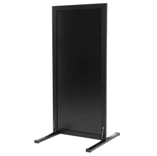 [15265] Gadeskilt / afskærmning til kridtmarkere, Securit, STAND, stor: 111x47 cm, bøgetræ/metal, sort træ, (1 stk.)