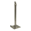 Stålben til LED Lys-displaykasse, Securit, 121x15x15 cm, kraftig firkantet stålstang, sort (1 stk.)