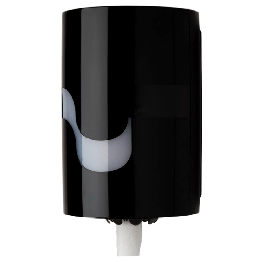 [10565] Papirdispenser til håndklæderuller, Megamini, Midi, 22,5x23x35cm, sort, plast, (1 stk.)
