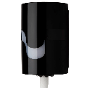 Papirdispenser til håndklæderuller, Megamini, Midi, 22,5x23x35cm, sort, plast, (1 stk.)