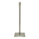 Stander til LED Lys-displaykasser, Securit, standard, 127x40x40 cm, kraftigt rustfrit stål, (1 stk.)