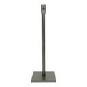 Stander til LED Lys-displaykasse, Securit, coated steel, 138x40x40 cm, rustfrit stål, sort, (1 stk.)