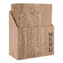 Menuomslag I boks, Securit, KORK Design, A4, (10 stk.)