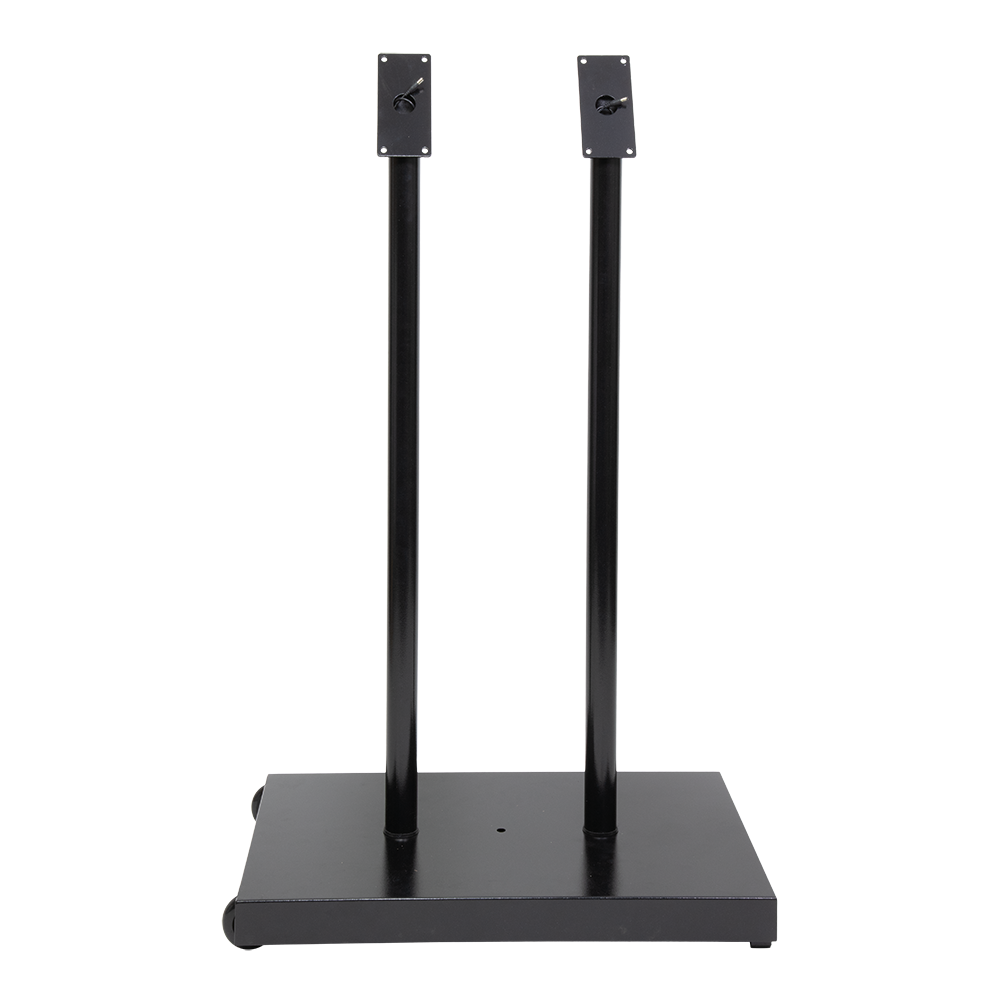 [15304] Fod til LED Lys-display, Securit, "Black Star", XXL, 75x45x7 cm, hammerlakeret stål, sort (1 stk.)