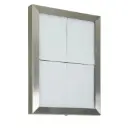 LED Lys-displaykasse, Securit, inkl. strømkabel, 4xA4, 69,5x52,6x6,5 cm, rustfrit stål, (1 stk.)