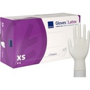 Latexhandske, XS, nature, pudderfri, Classic, (100 stk.)