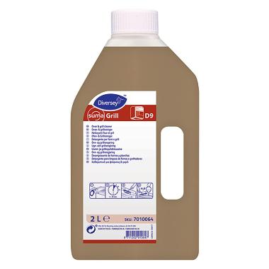 [15360] Ovn-og grillrengøring, 2 liter, flydende, Suma Grill, D9, højalkalisk til skumrør, (1 stk.)