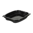 Mikrobakke, 500ml, 19x15,5x3cm, Bistro, sort, PP, tilhørende 10556, (300 stk.)