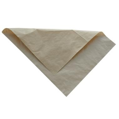 Wrappingpapir, 33x40 cm, brun, m/ PE belægning, (1000 stk.)