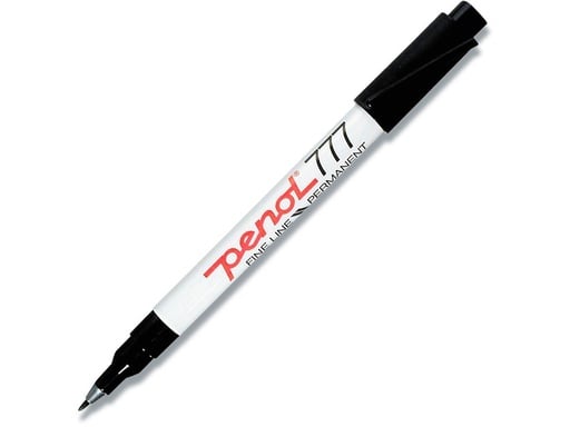 [10521] Marker/Tusch, 1,0 mm, Penol 777, sort, (20 stk.)