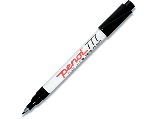 [10521] Marker/Tusch, 1,0 mm, Penol 777, sort, (20 stk.)
