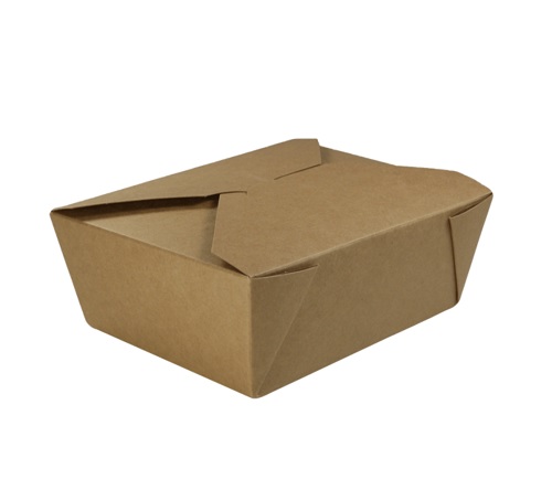 [10010] Take away æske, L, 1.000 ml, 15,3x12x6,5cm, naturbrun pap, (300 stk.)