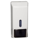 Sæbedispenser, neutral, 10x12x25cm, 700 ml, hvid, plast, (1 stk.)