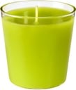 Fyrfadslys i glas, 65x65mm, Switch & Shine Refill, kiwi, Duni, (12 stk.)