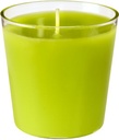 Fyrfadslys i glas, 65x65mm, Switch & Shine Refill, kiwi, Duni, (12 stk.)