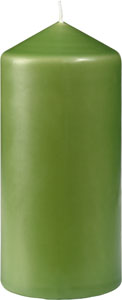 Bloklys, 130x60mm, bladgrøn, Duni, (12 stk.)