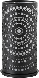 Fyrfadslysholder, metal, 140x75mm, Billy sort, Duni, (4 stk.)
