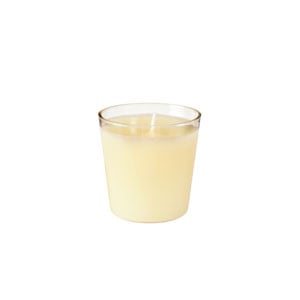 [16123] Fyrfadslys i glas, 65x65mm, Switch & Shine Refill, creme, Duni, (12 stk.)