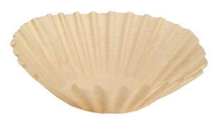 Skålfilter/Kaffefilter, 1,8l, ubleget, Duni, (1000 stk.)