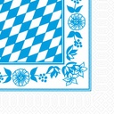 Serviet, 3-lags, 33x33cm, "Bayernraute", Duni, (240 stk.)