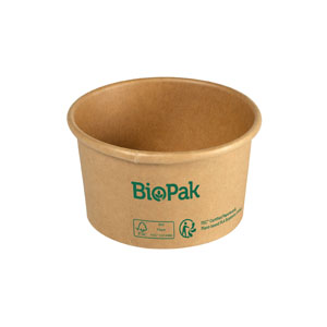Skål, "Ronda", kort pap/PLA, brun, 190ml, Duni, (300 stk.)