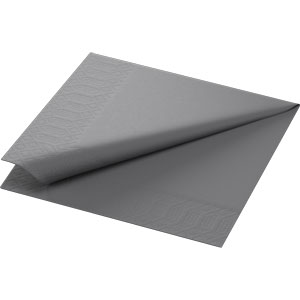 [16144] Frokostserviet, 3-lags, 33x33cm, granitgrå, Duni, (1000 stk.)