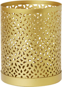 Lysestage, metal, 100x80mm, Bliss guld, Duni, (4 stk.)