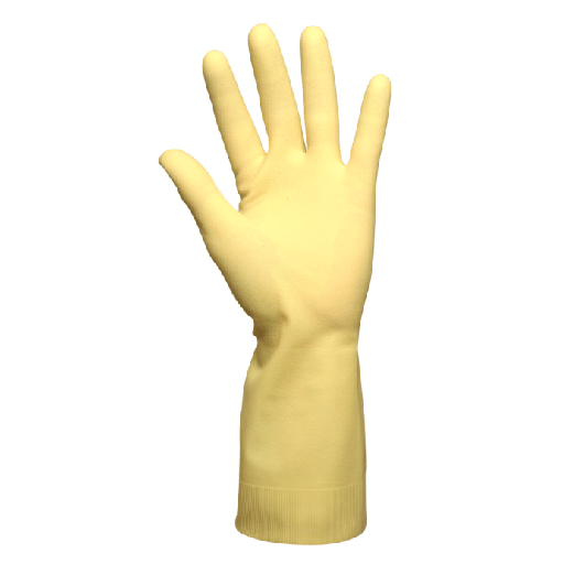 [10850] Neoprenhandske, DPL Fathom Super 45, str. 7, gul, latex/neopren, uden velour, (12 par.)