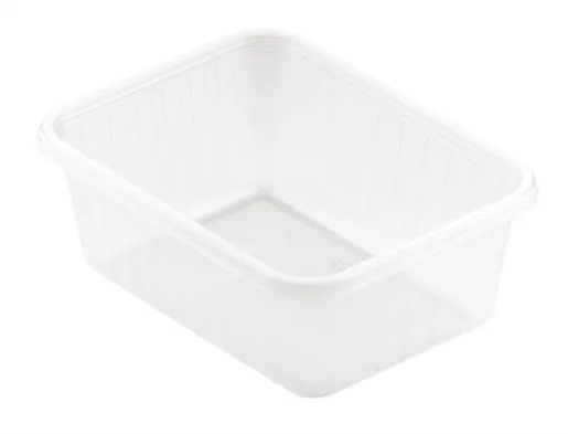 [10856] Bæger, Fixpack, 500 ml, 14,6x11x5,4cm, rekt, klar, PP, Duni, excl låg, (500 stk.)