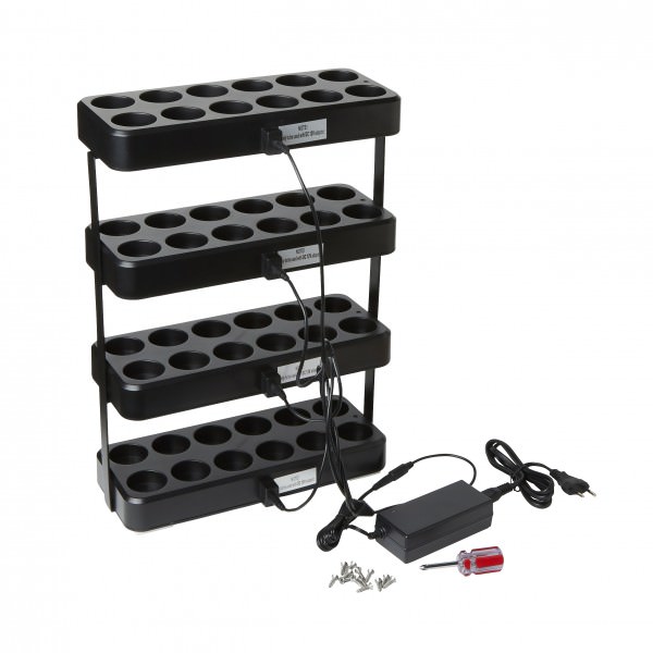 LED ladestation, 430x305mm, sort, Duni, (1 stk.)