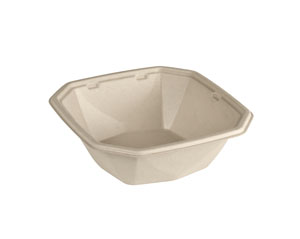 Skål, "Octabagasse", bagasse, brun, 900ml, Duni, (300 stk.)