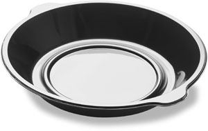 Bakke, "Pearl" PP/Mineral, sort, 1-rums, 250x42, Duni, (350 stk.)