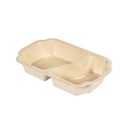 Bakke, take-away, Fiber/PE, 2-rums, 250x159x45mm, Duni, (225 stk.)