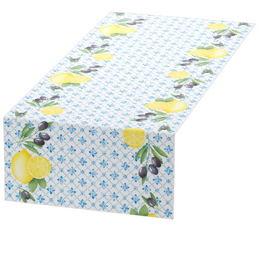 Kuvertløbere/bordløbere, Tete-A-Tet, Dunicel, 0,4x24m, "Mediterrian", Duni, (4 stk.)